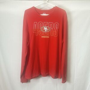 SF San Francisco 49ERS Unisex XL Football Long Sleeve Red T-Shirt